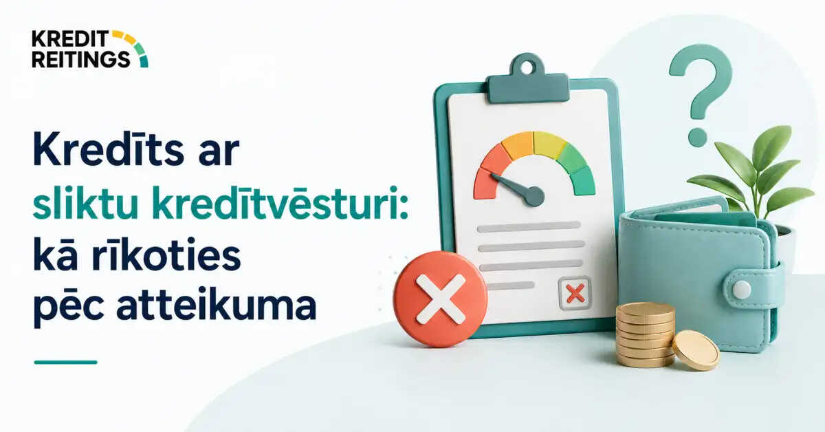 Kredīts ar sliktu kredītvēsturi: kā rīkoties pēc atteikuma